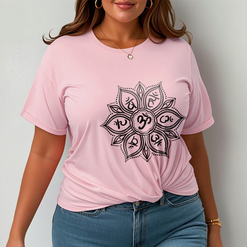 Buddha Stones Mandala fleur Om Mani Padme Hum Mantra T-shirt - image 13