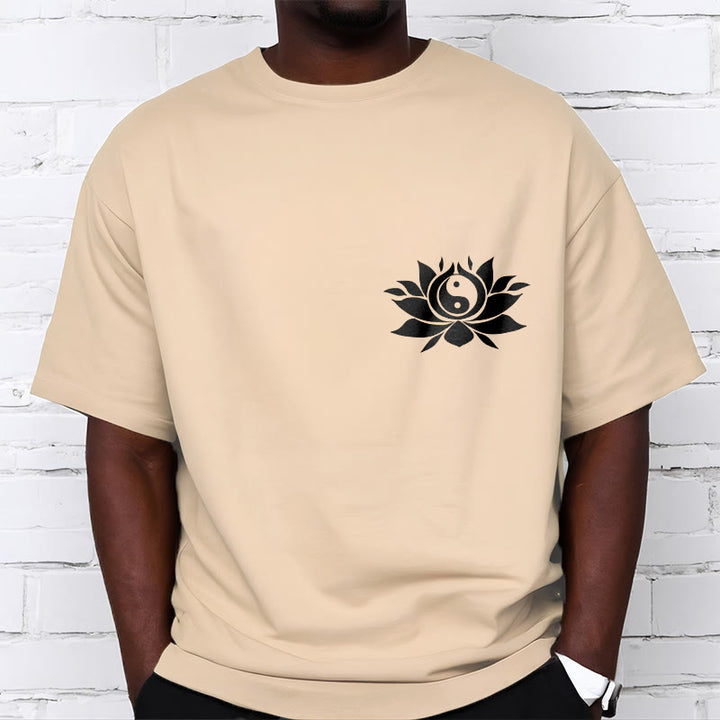 T-shirt avec motif de fleurs de lotus et de Buddha Stones - image 13