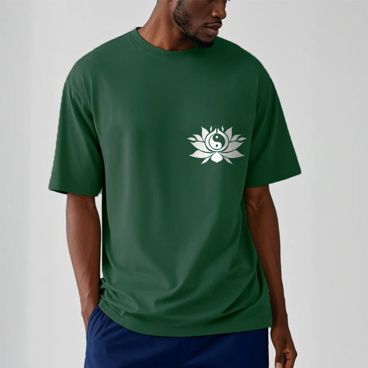 T-shirt avec motif de fleurs de lotus et de Buddha Stones - image 6