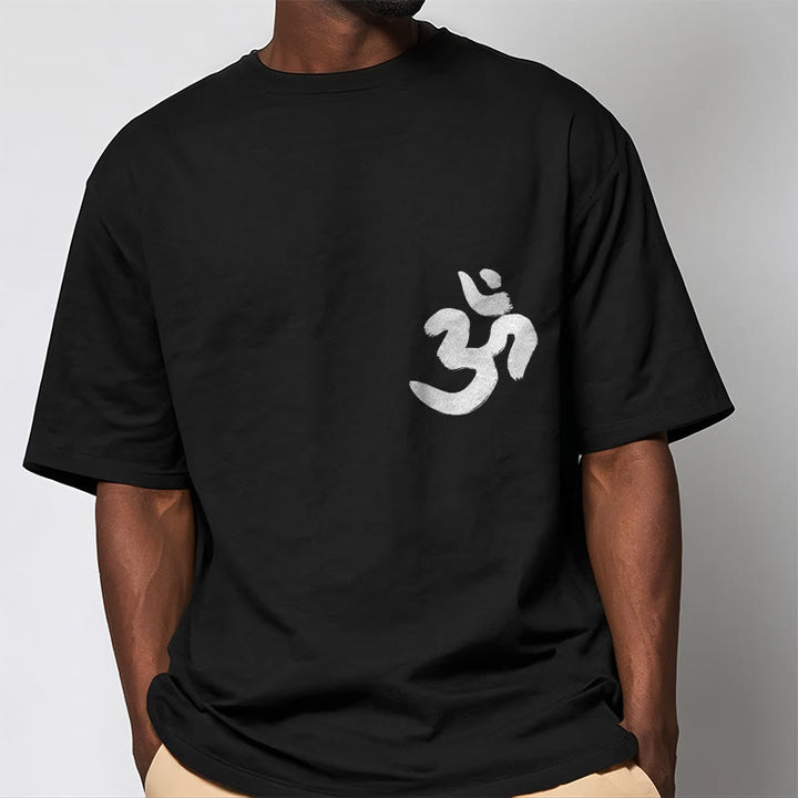 T-shirt sanskrit avec symbole Om et Buddha Stones - image 5