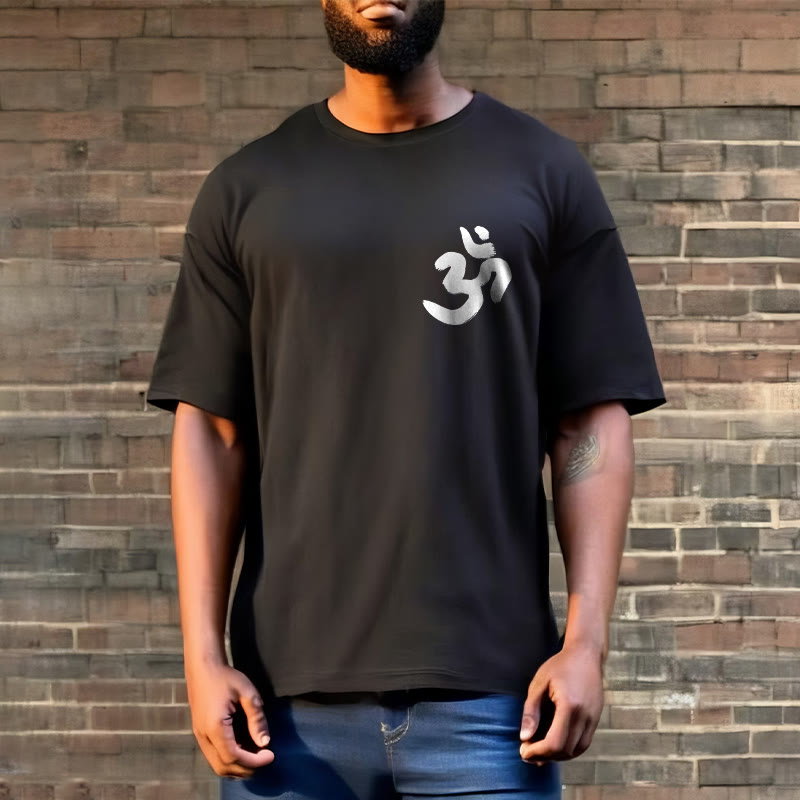 T-shirt sanskrit avec symbole Om et Buddha Stones - image 5