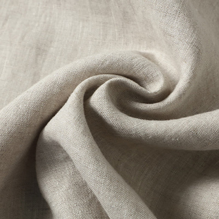 Gilet d'été en lin sans manches pour homme, couleur unie, avec fente latérale et motif Buddha Stones - image 5