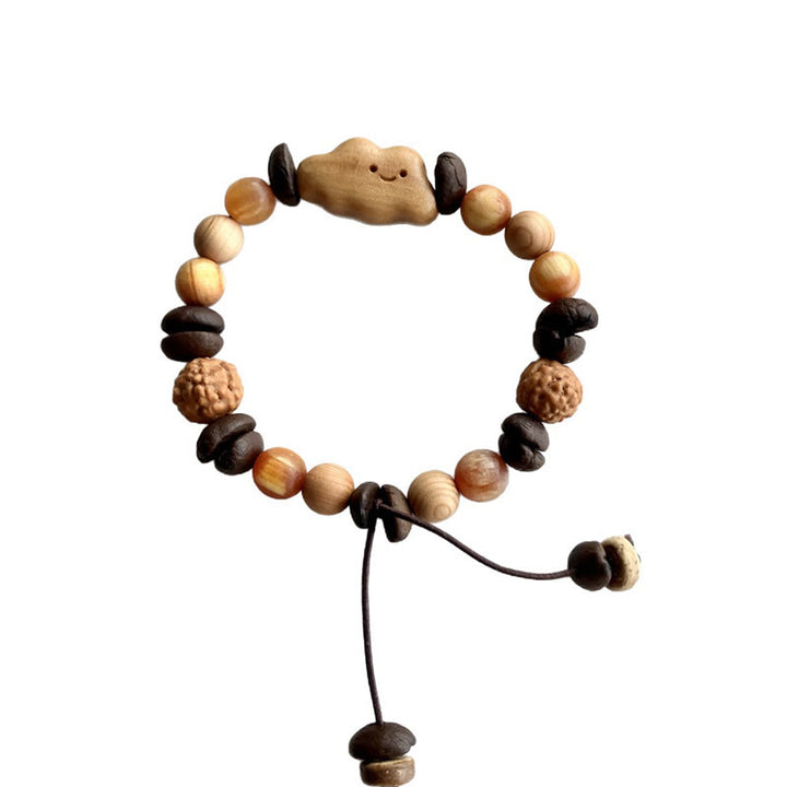 Bracelet de protection en bois de santal et grains de café, Buddha Stones - image 7