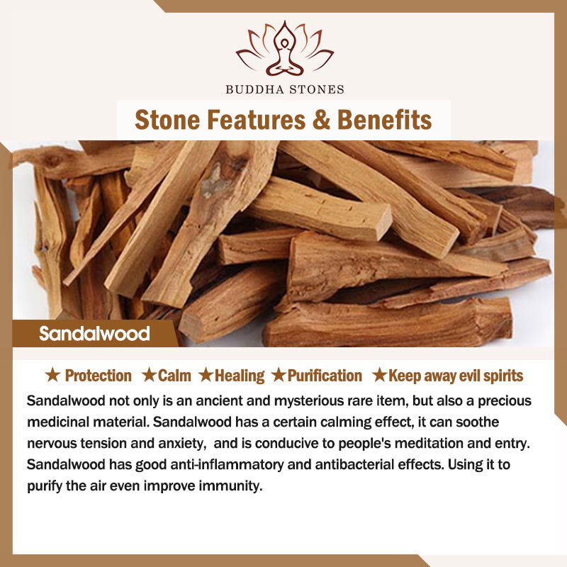 Bracelet de protection en grains de café et bois de santal naturels Buddha Stones - image 6