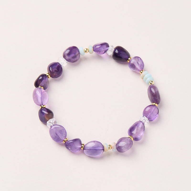 Bracelet de guérison en cristal blanc avec Buddha Stones naturelle irrégulière de Shoushan - image 2