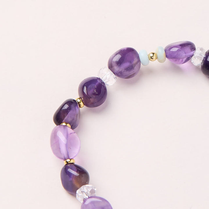 Bracelet de guérison en cristal blanc avec Buddha Stones naturelle irrégulière de Shoushan - image 4