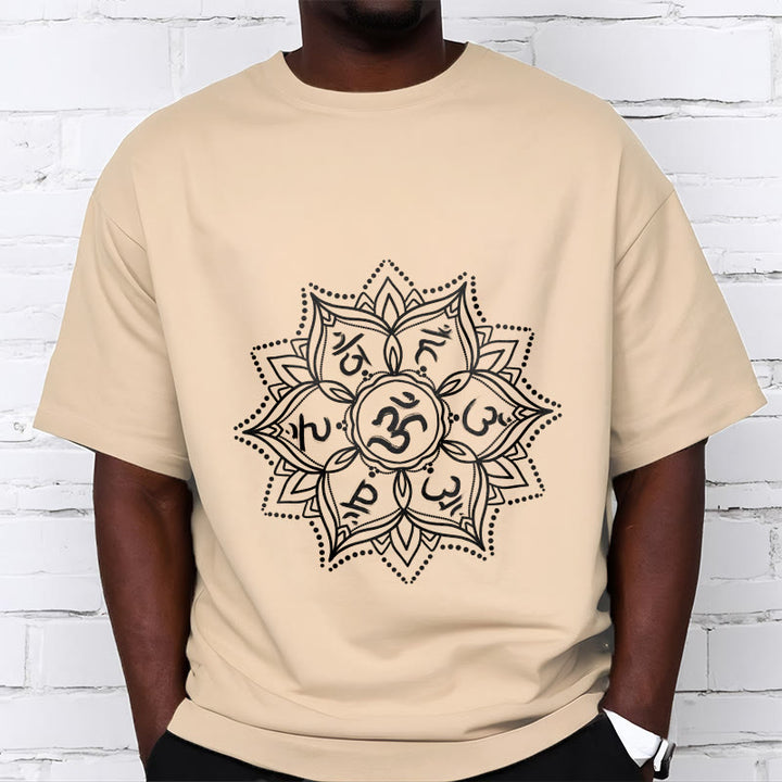 Buddha Stones Mandala fleur Om Mani Padme Hum Sanskrit Mantra T-shirt - image 12