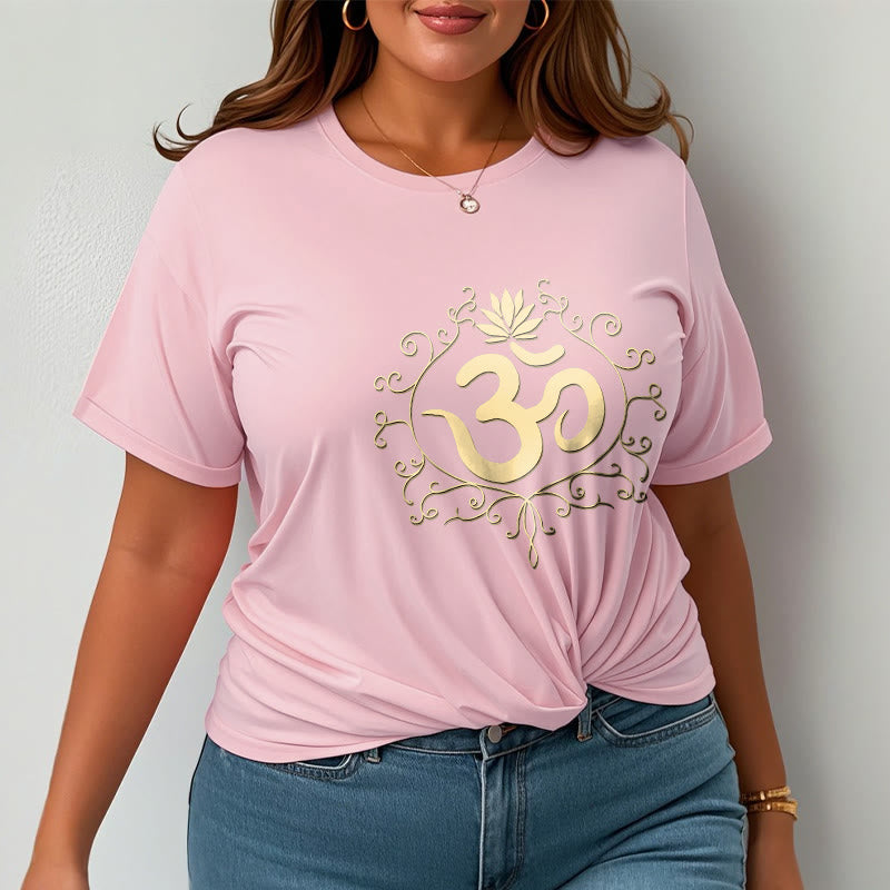 T-shirt Buddha Stones Symbole Om Vignes Fleur de Lotus - image 15