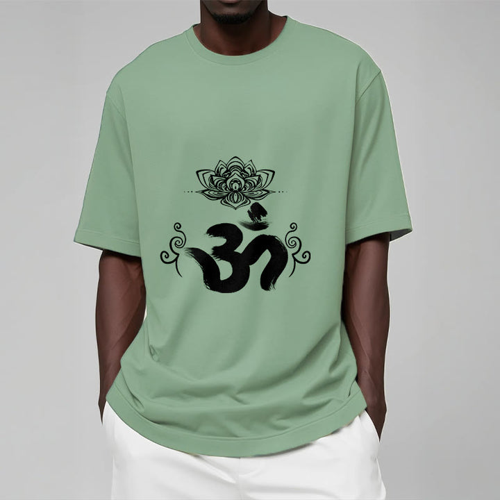 T-shirt floral sanskrit avec Buddha Stones et symbole Om - image 19