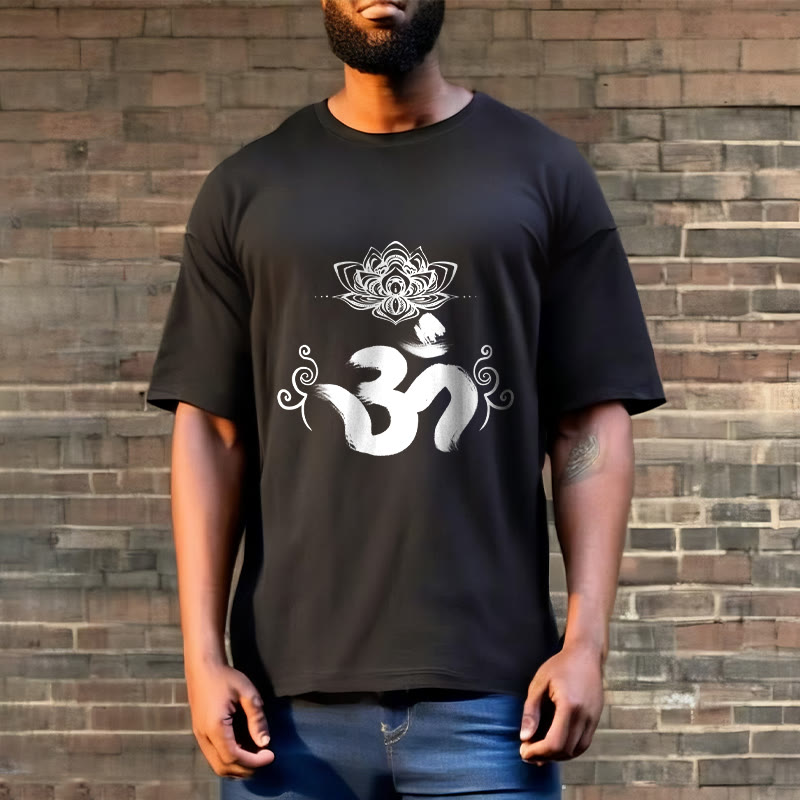 T-shirt floral sanskrit avec Buddha Stones et symbole Om - image 9
