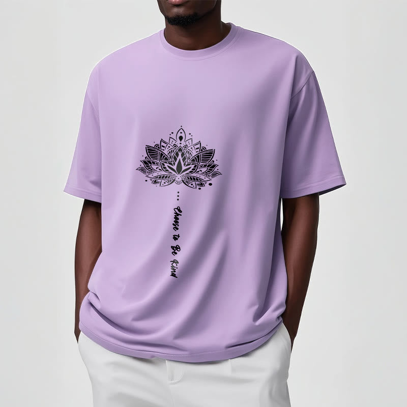 T-shirt à fleurs géométriques « Choisissez d'être gentil » Buddha Stones - image 17