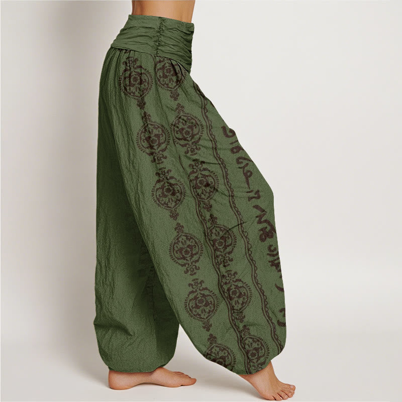 Buddha Stones Mandala Om Mani Padme Hum sarouel taille élastique pour femme - image 6