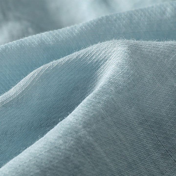 Chemise décontractée à simple boutonnage et col en V pour femme, en polyester, avec broderie Buddha Stones - image 7