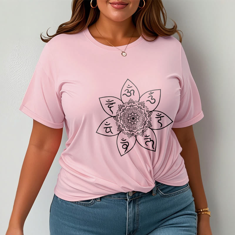T-shirt à motif de Buddha Stones , Mandala Om Mani Padme Hum - image 14