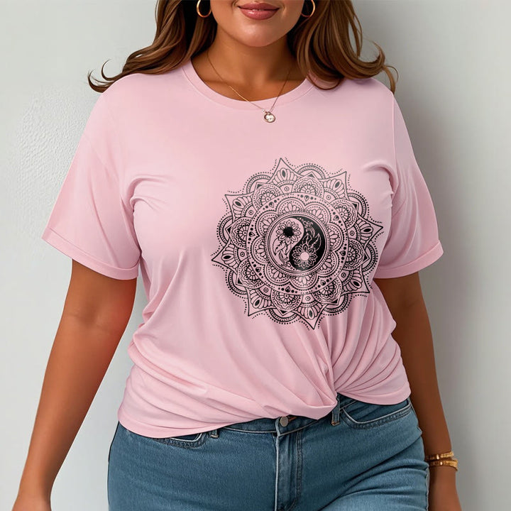 T-shirt à motif de Buddha Stones, symbole Yin-Yang - image 14