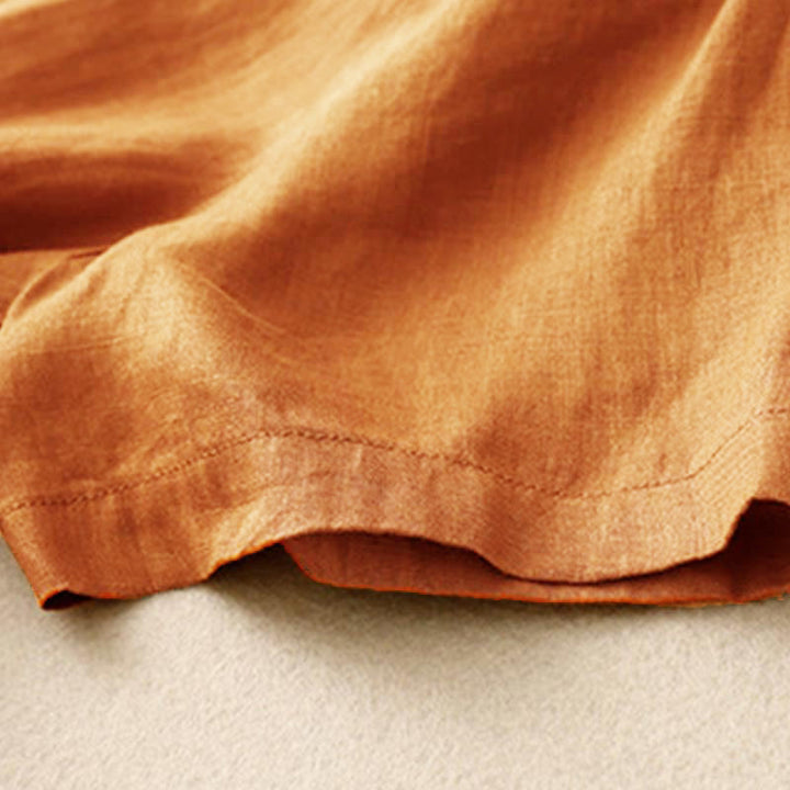 Robe mi - longue décontractée à manches courtes et bretelles à nœud papillon pour femme avec poches - image 5