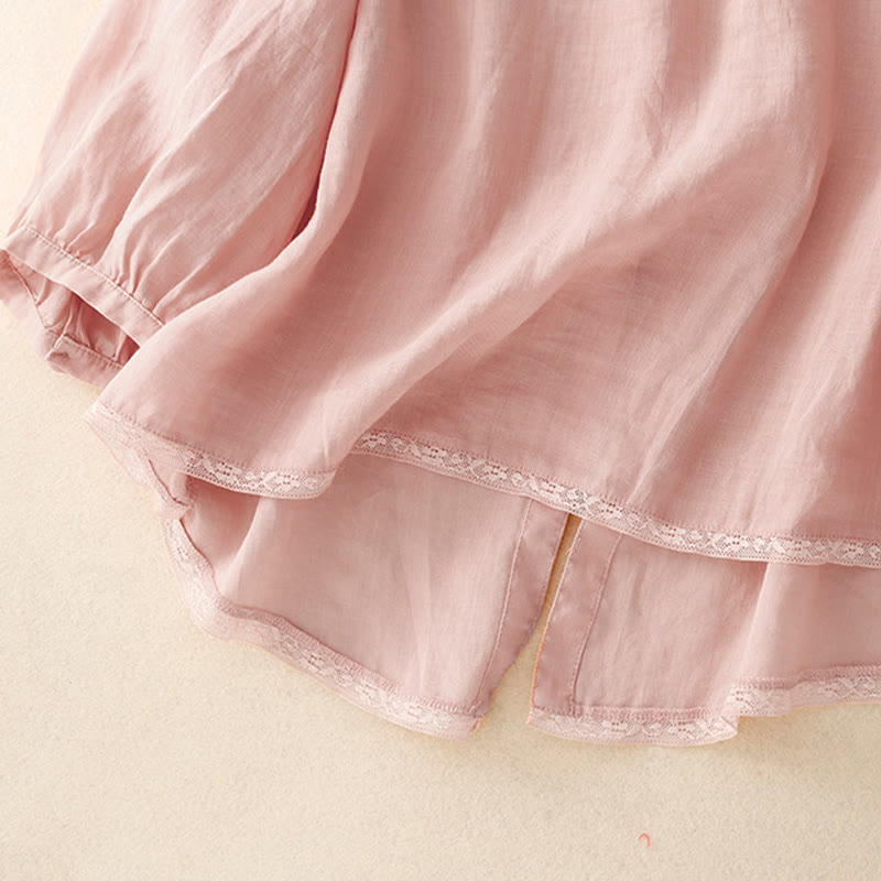 T-shirt décontracté à col ras du cou pour femme, motif Buddha Stones , en coton et polyester - image 5