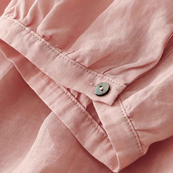 T-shirt décontracté à col ras du cou pour femme, motif Buddha Stones , en coton et polyester - image 3