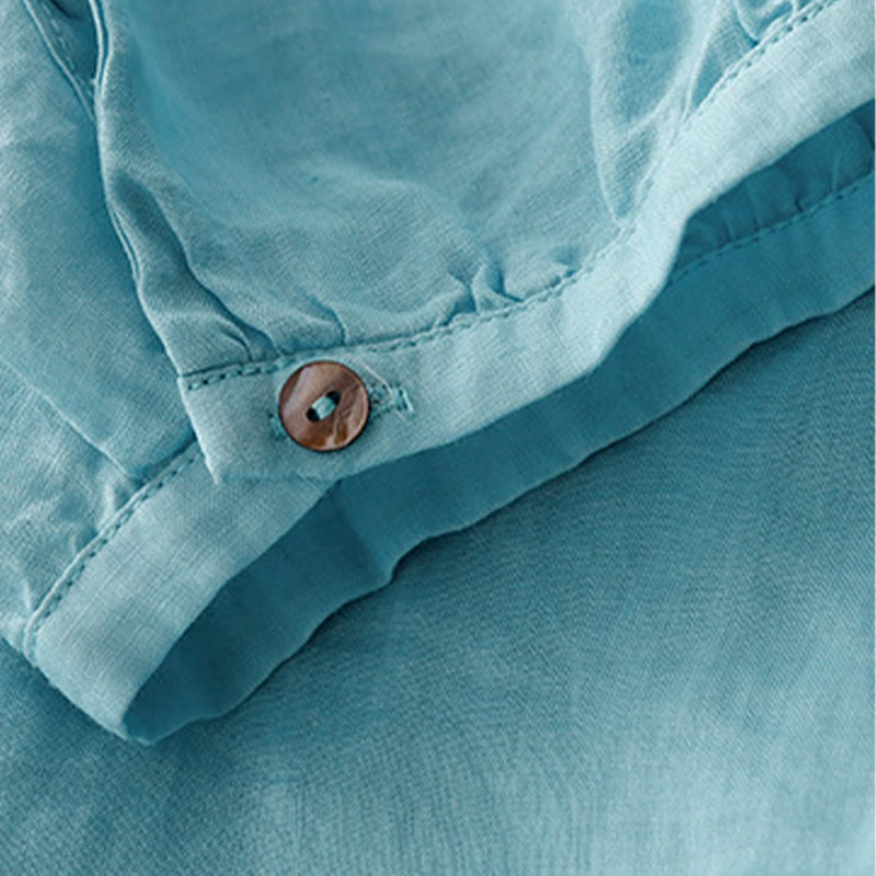 T-shirt décontracté à col ras du cou pour femme, motif Buddha Stones , en coton et polyester - image 9