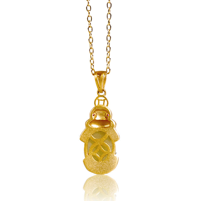 Collier pendentif en jade blanc PiXiu avec Buddha Stones , porte-bonheur et richesse - image 5