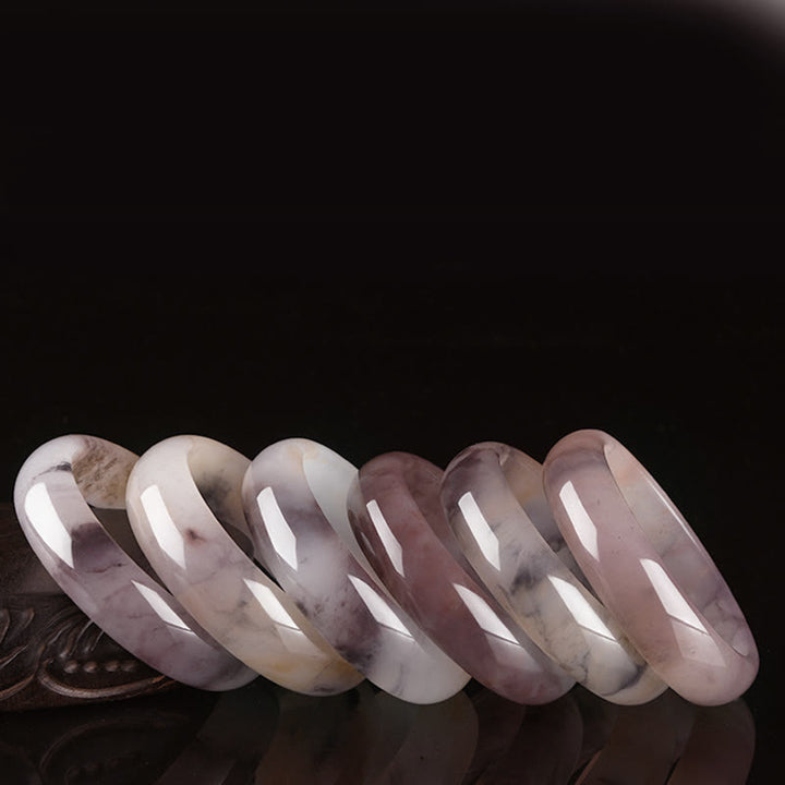 Bracelet de protection du bonheur en jade violet Buddha Stones - image 15