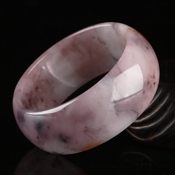Bracelet de protection du bonheur en jade violet Buddha Stones - 19 mm - 62-64 mm - image 10