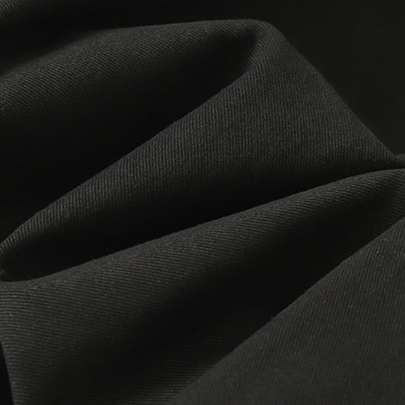 Pantalon large en coton avec poches et ceinture en dentelle de couleur Buddha Stones pour femme - image 20