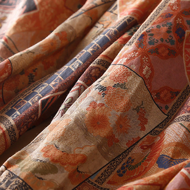 Pantalon sarouel pour femme avec poches, style rétro décontracté chinois , Buddha Stones grenouille et boutons - image 18