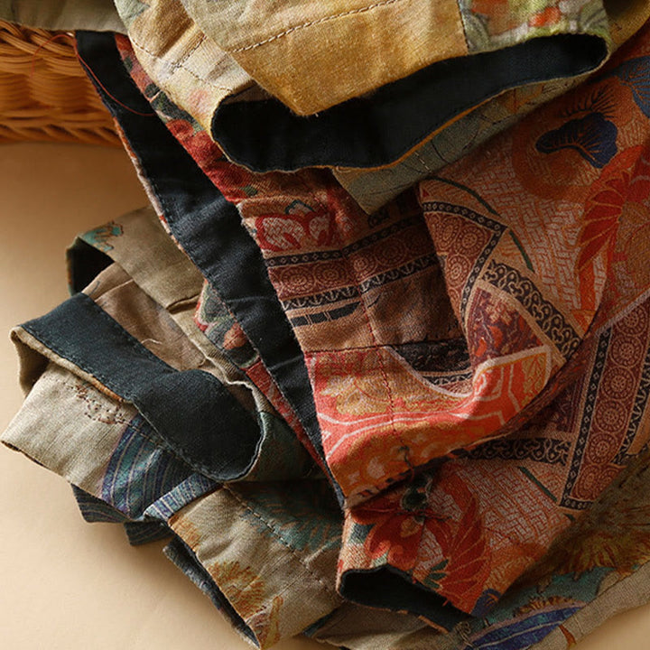 Pantalon sarouel pour femme avec poches, style rétro décontracté chinois , Buddha Stones grenouille et boutons - image 22