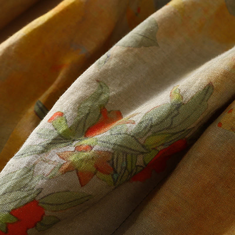 Pantalon sarouel pour femme avec poches, style rétro décontracté chinois , Buddha Stones grenouille et boutons - image 2