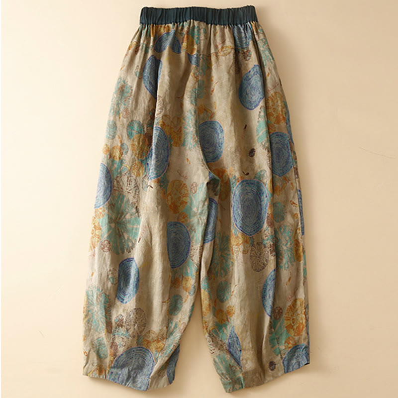 Pantalon sarouel pour femme avec poches, style rétro décontracté chinois , Buddha Stones grenouille et boutons - image 8