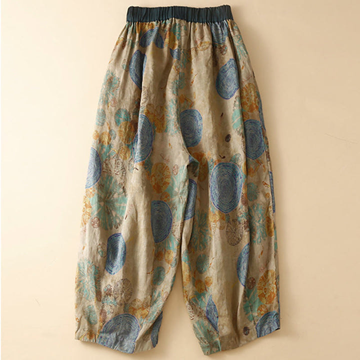 Pantalon sarouel pour femme avec poches, style rétro décontracté chinois , Buddha Stones grenouille et boutons - image 8