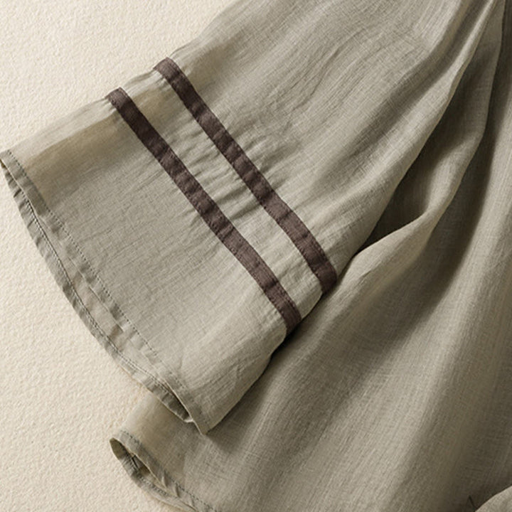 T-shirt en coton à manches trois-quarts pour femme, motif Buddha Stones , broderie florale rétro - image 13