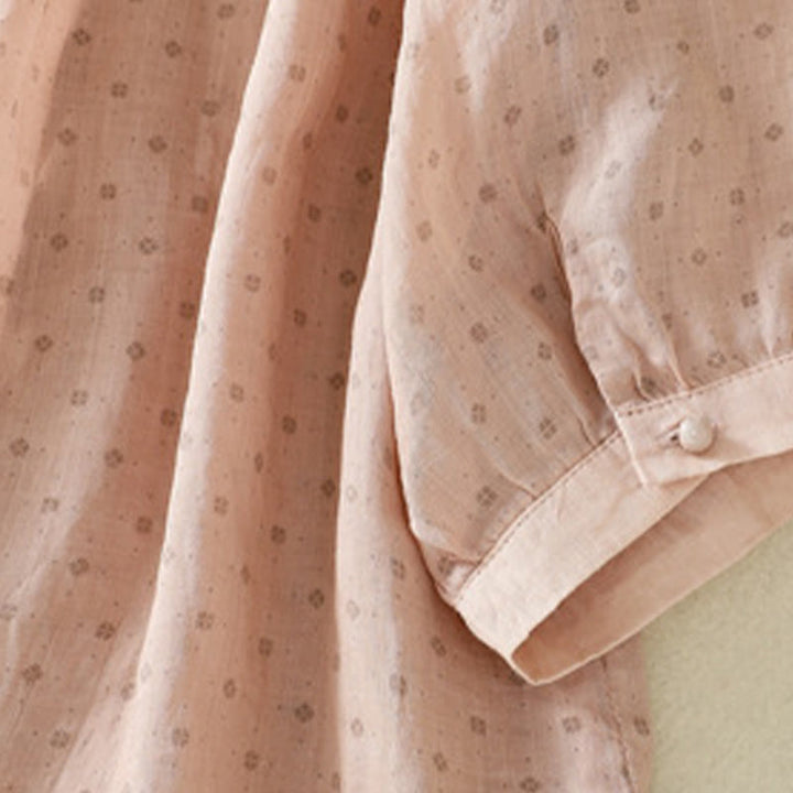 Chemise femme à manches mi-longues et boutons floraux imprimés de Buddha Stones - image 32
