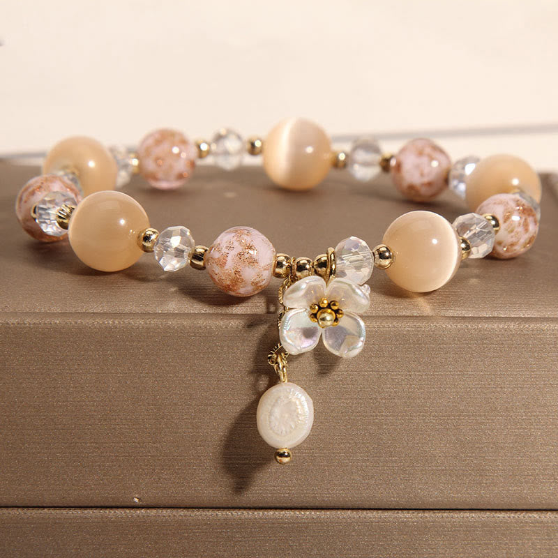 Bracelet de paix en pierre œil de chat jaune aigue-marine Buddha Stones - Œil de chat jaune (circonférence du poignet : 14-16 cm) - image 7