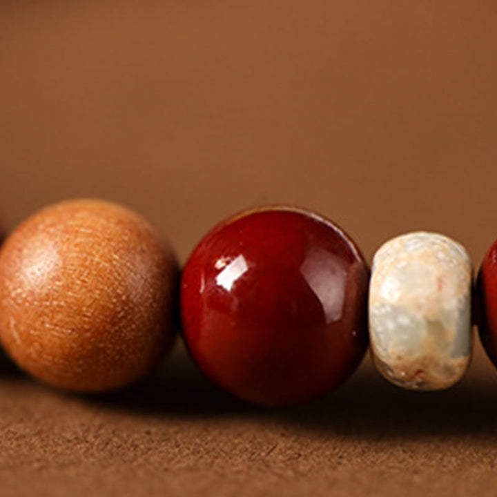 Bracelet de bénédiction en perles de bois de cinabre et Buddha Stones , personnage de Lotus Fu - image 17