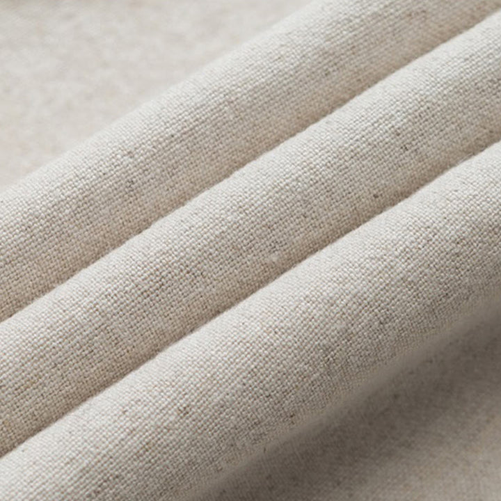 Pantalon décontracté ample en coton et lin pour homme avec poches, taille 7-8, style Buddha Stones , boutons, uni - image 10