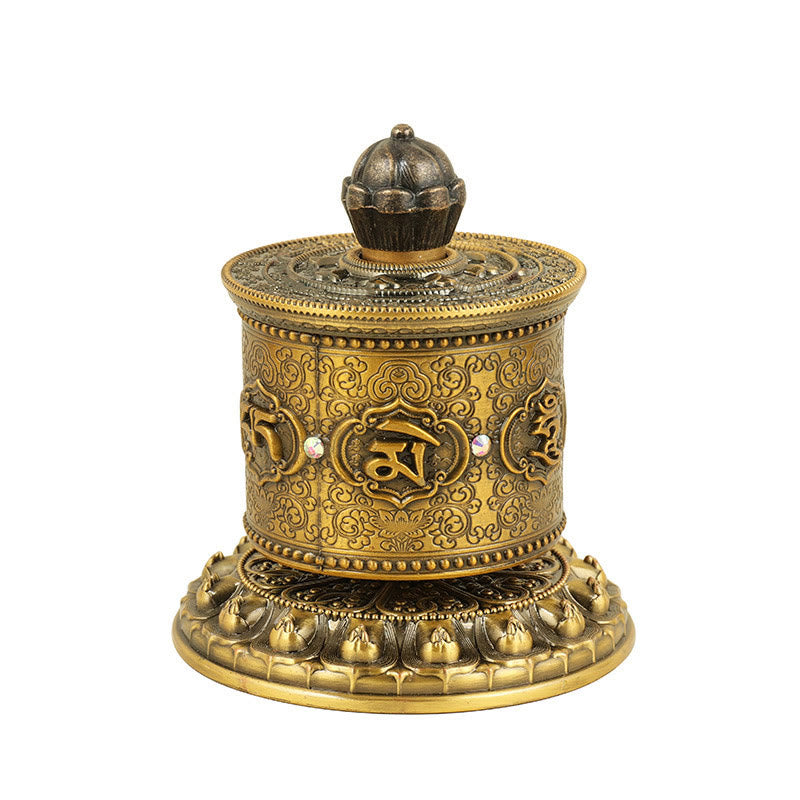 Roue de prière tibétaine en Buddha Stones pour décoration de voiture