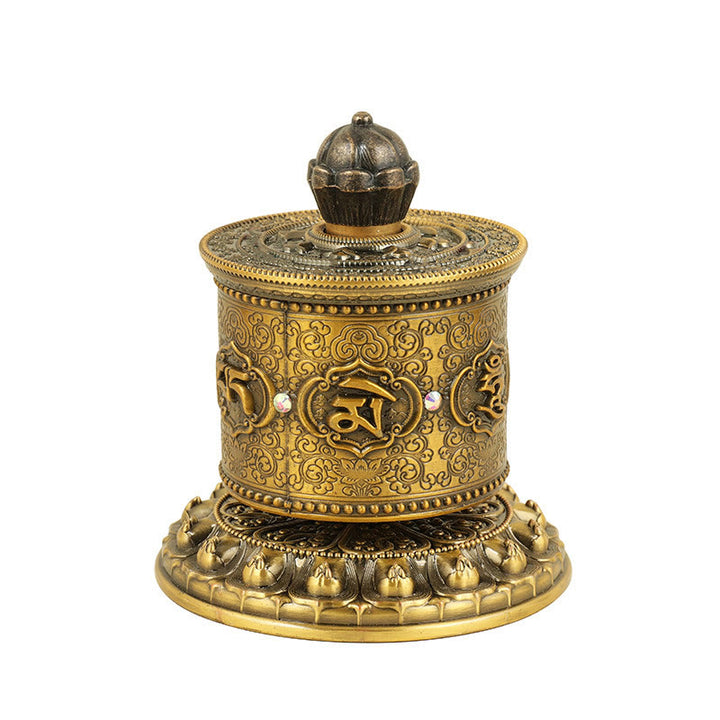Roue de prière tibétaine en Buddha Stones pour décoration de voiture