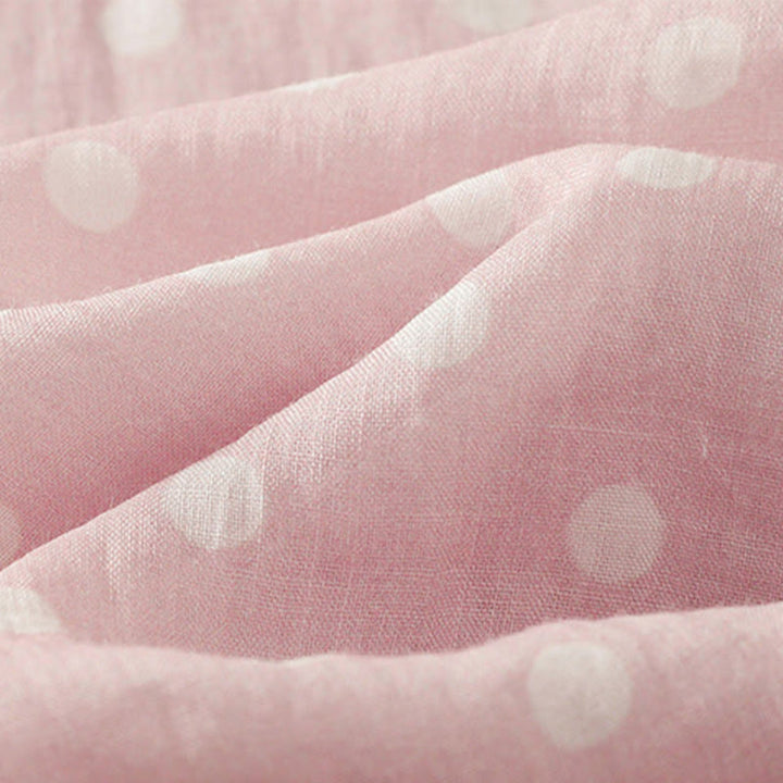 Robe mi-longue en polyester à pois et boutons, avec poches, style printemps, Buddha Stones - image 12