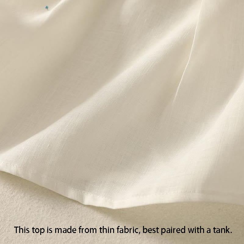 Gilet sans manches en coton pour femme, col en V, style rétro, motif Buddha Stones - image 14