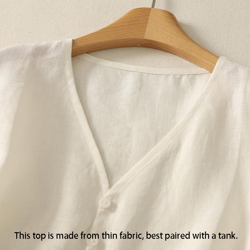 Gilet sans manches en coton pour femme, col en V, style rétro, motif Buddha Stones - image 8