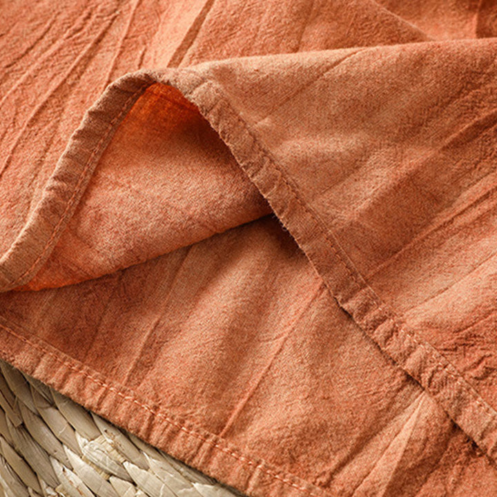 Gilet sans manches en coton pour femme, motif rétro à boutons grenouilles et Buddha Stones - image 7