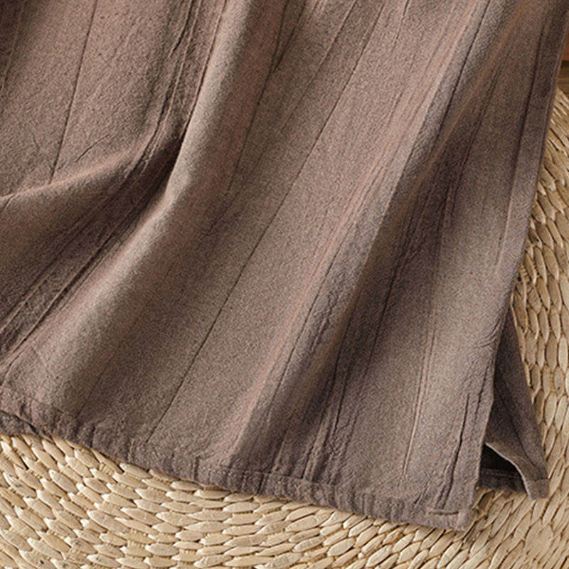 Gilet sans manches en coton pour femme, motif rétro à boutons grenouilles et Buddha Stones - image 16