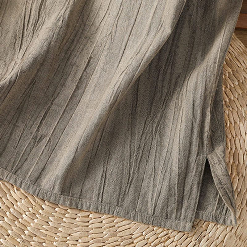 Gilet sans manches en coton pour femme, motif rétro à boutons grenouilles et Buddha Stones - image 22