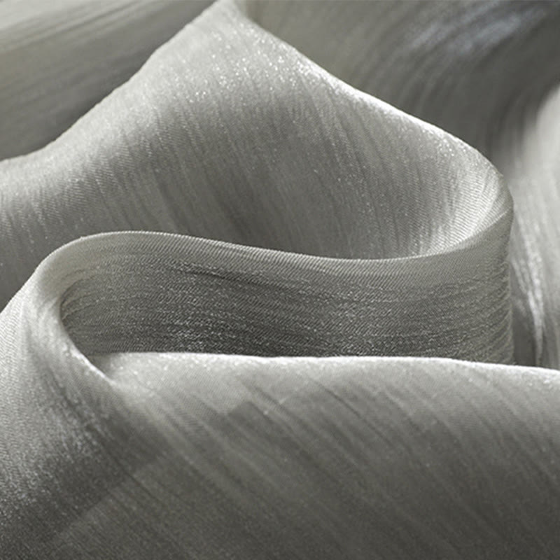 Pantalon large gris clair à taille élastique et poches pour femme avec motif Buddha Stones - image 15