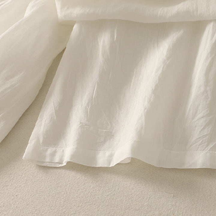 Pantalon large en coton et lin pour femme avec poches et taille élastique , Buddha Stones 7-8 - image 18