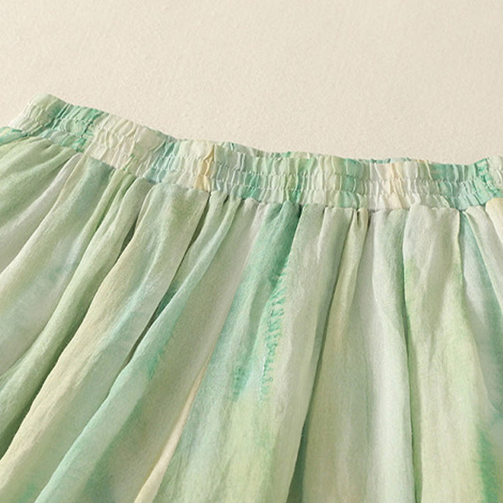 Pantalon large en coton et lin pour femme avec poches et taille élastique , Buddha Stones 7-8 - image 2