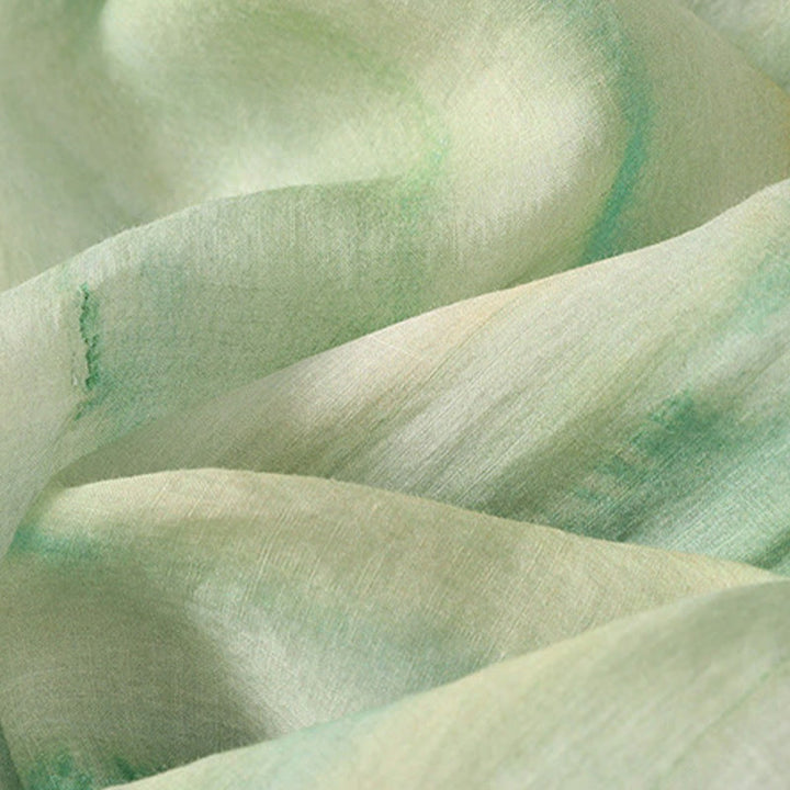 Pantalon large en coton et lin pour femme avec poches et taille élastique , Buddha Stones 7-8 - image 8