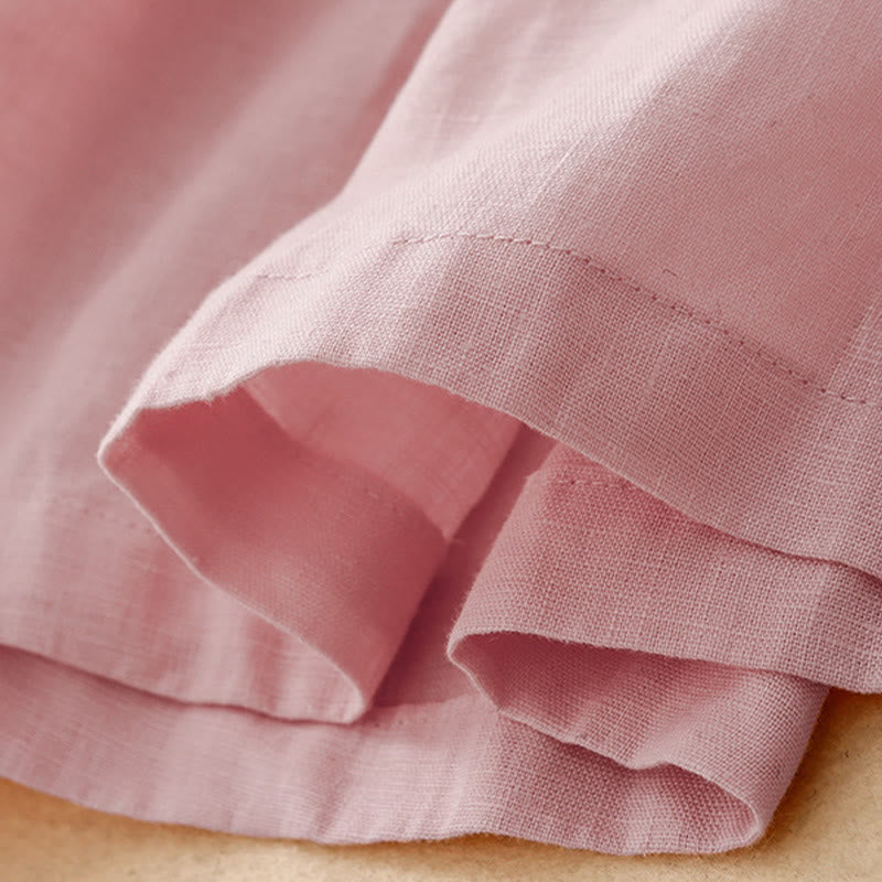 Pantalon Capri court et large à taille élastique avec poches pour femme Buddha Stones - image 10